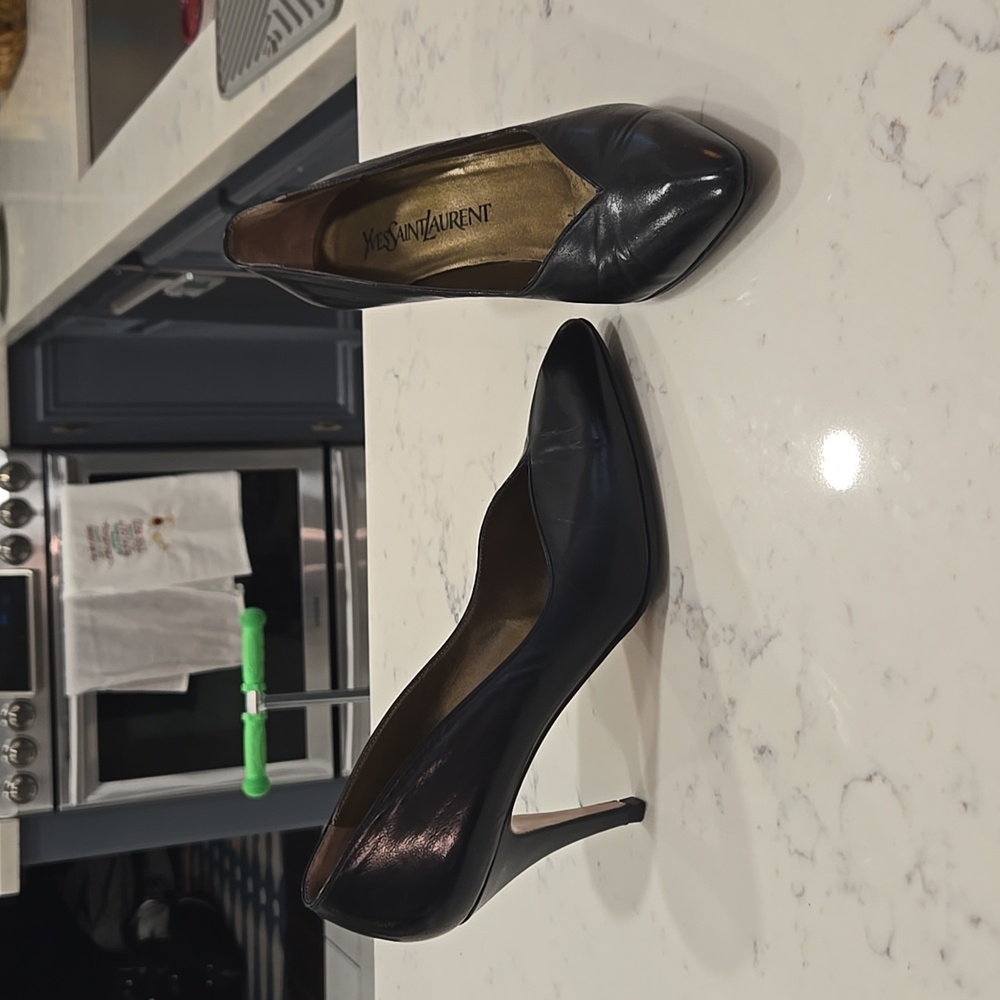 Vintage YSL Leather Heels
